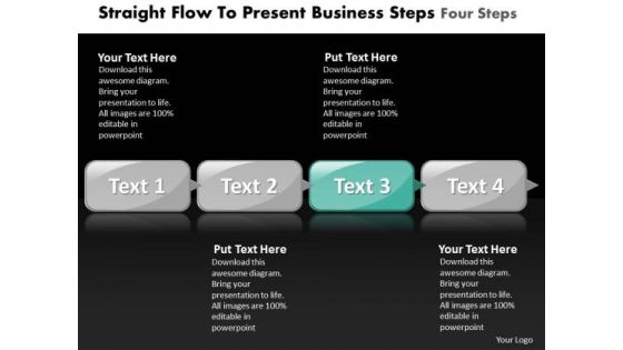 Ppt Straight Flow To Present Business PowerPoint Theme Steps Four Templates Ppt Straight Flow To Present Business PowerPoint Theme Steps Four Templates