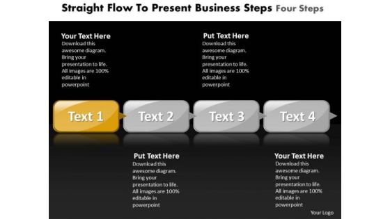 Ppt Straight Instance To Present Business PowerPoint Theme Steps Four Templates Ppt Straight Instance To Present Business PowerPoint Theme Steps Four Templates