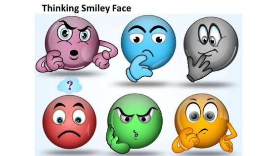 Ppt Thinking Smiley Face Graphic Time Management PowerPoint Diagram Templates