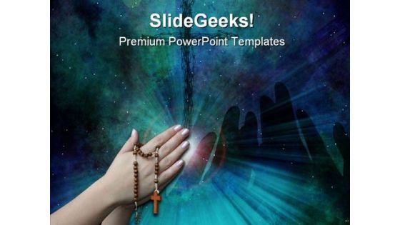 Prayer Religion PowerPoint Template 0610 Prayer Religion PowerPoint Template 0610
