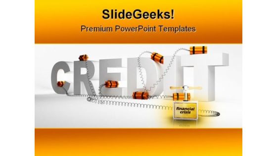 Problems With Credits Business PowerPoint Template 0910 Problems With Credits Business PowerPoint Template 0910