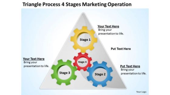 Process 4 Stages Marketing Operation Ppt Business Plan Template PowerPoint Templates