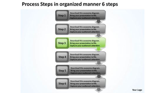Process Steps In Organized Manner 6 Sample Business Plan Pdf PowerPoint Templates Process Steps In Organized Manner 6 Sample Business Plan Pdf PowerPoint Templates
