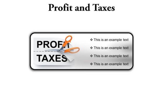 Profit And Taxes Business PowerPoint Presentation Slides R Profit And Taxes Business PowerPoint Presentation Slides R