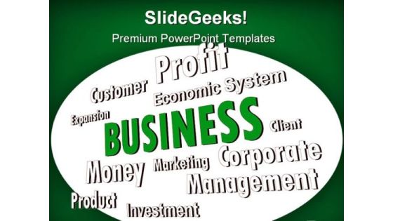 Profit Business PowerPoint Background And Template 1210