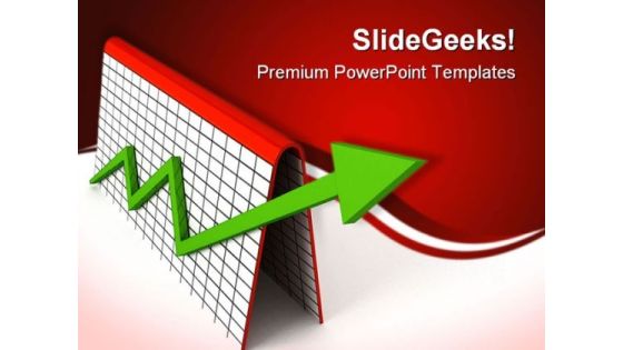 Profit Graph With Green Arrow Business PowerPoint Templates And PowerPoint Backgrounds 0811 Profit Graph With Green Arrow Business PowerPoint Templates And PowerPoint Backgrounds 0811