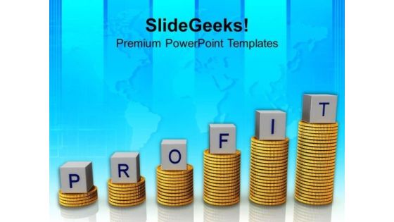 Profit On Stack Of Dollar Coins Business PowerPoint Templates Ppt Backgrounds For Slides 0113 Profit On Stack Of Dollar Coins Business PowerPoint Templates Ppt Backgrounds For Slides 0113