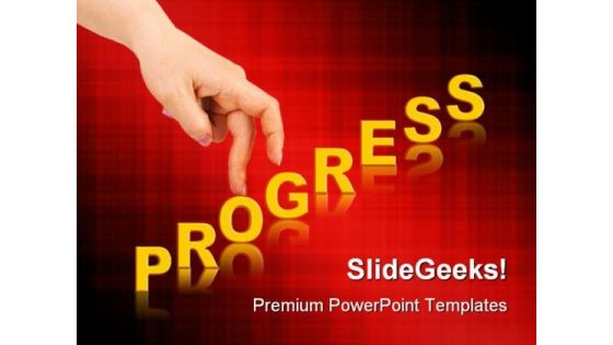 Progress Business PowerPoint Backgrounds And Templates 1210
