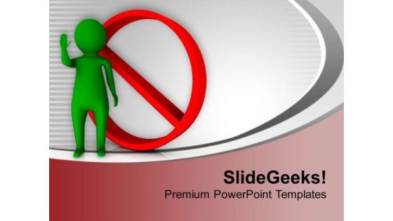 Prohibited Area Entry Restricted PowerPoint Templates Ppt Backgrounds For Slides 0713