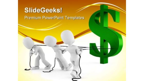Pulling The Dollar Finance PowerPoint Themes And PowerPoint Slides 0311 Pulling The Dollar Finance PowerPoint Themes And PowerPoint Slides 0311