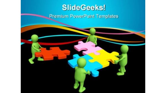 Puppets With Solution Puzzles Business PowerPoint Themes And PowerPoint Slides 0911 Puppets With Solution Puzzles Business PowerPoint Themes And PowerPoint Slides 0911