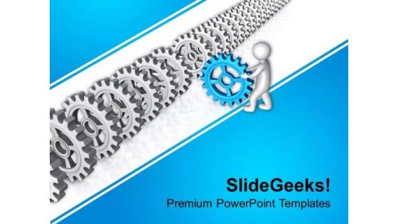 Put Right Gear In Right Place Business Concept PowerPoint Templates Ppt Backgrounds For Slides 0713 Put Right Gear In Right Place Business Concept PowerPoint Templates Ppt Backgrounds For Slides 0713