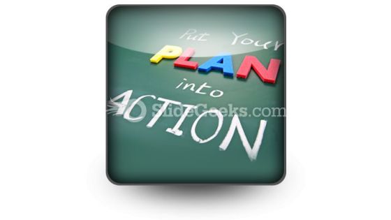 Put Your Plan Into Action Ppt Icon For Ppt Templates And Slides S