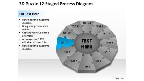 Puzzle 12 Staged Process Diagram Ppt Executive Summary Example Business Plan PowerPoint Slides Puzzle 12 Staged Process Diagram Ppt Executive Summary Example Business Plan PowerPoint Slides