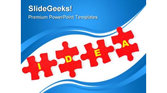 Puzzle Idea Business PowerPoint Themes And PowerPoint Slides 0811 Puzzle Idea Business PowerPoint Themes And PowerPoint Slides 0811