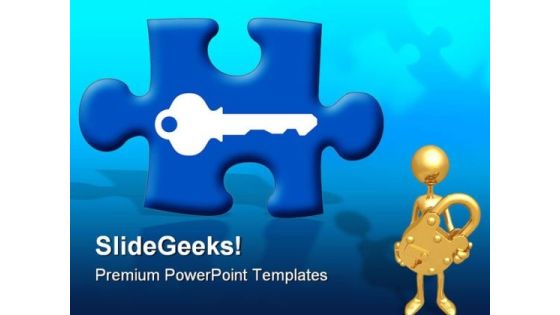 Puzzle Key Security PowerPoint Backgrounds And Templates 1210 Puzzle Key Security PowerPoint Backgrounds And Templates 1210