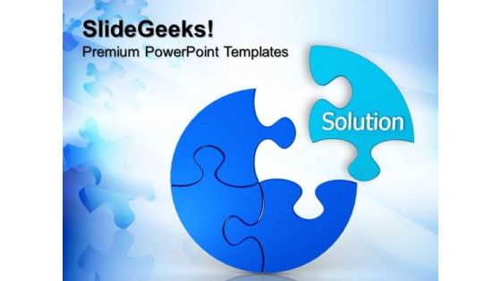 Puzzle Solution Business PowerPoint Templates And PowerPoint Themes 0612 Puzzle Solution Business PowerPoint Templates And PowerPoint Themes 0612
