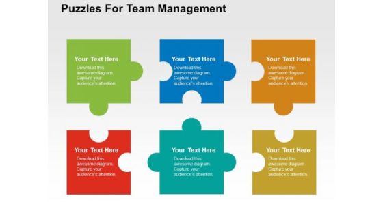Puzzles For Team Management PowerPoint Template Puzzles For Team Management PowerPoint Template