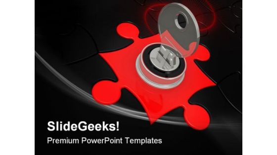 Puzzles With The Lock Security PowerPoint Templates And PowerPoint Backgrounds 0211 Puzzles With The Lock Security PowerPoint Templates And PowerPoint Backgrounds 0211