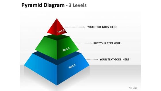 Pyramid Diagram 3 Levels PowerPoint Templates Pyramid Diagram 3 Levels PowerPoint Templates