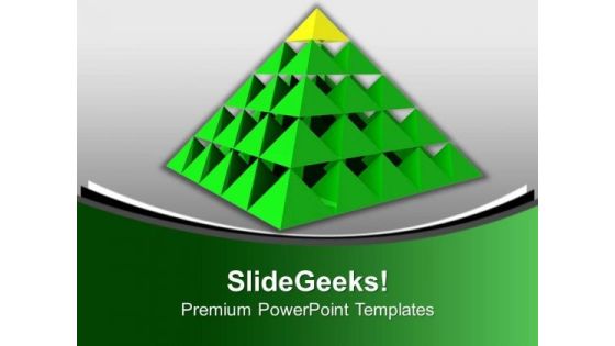 Pyramid For Business Growth PowerPoint Templates Ppt Backgrounds For Slides 0413