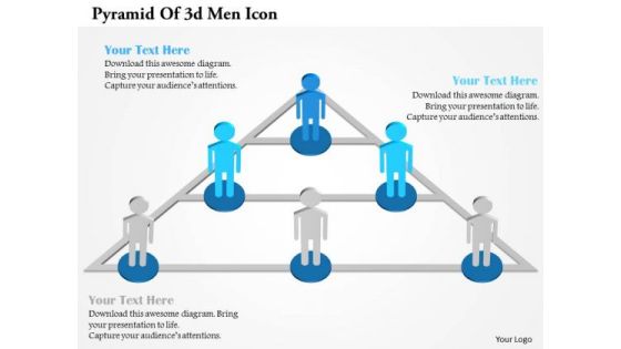 Pyramid Of 3d Men Icon PowerPoint Template Pyramid Of 3d Men Icon PowerPoint Template