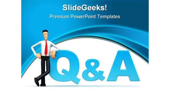 Qa People PowerPoint Template 0910