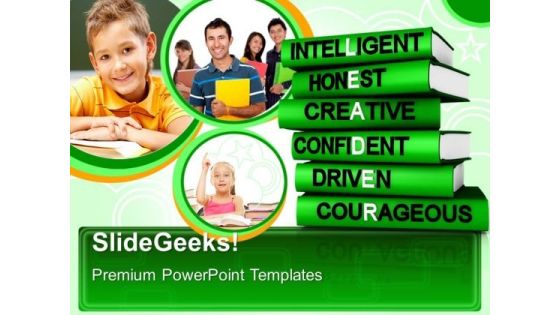 Qualities Of Great Leader Education PowerPoint Templates And PowerPoint Themes 0612 Qualities Of Great Leader Education PowerPoint Templates And PowerPoint Themes 0612