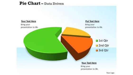 Quantitative Data Analysis 3d Pie Chart For Business Statistics PowerPoint Templates