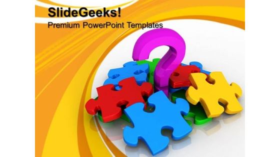 Question Mark And Puzzle Signs PowerPoint Templates And PowerPoint Themes 0712 Question Mark And Puzzle Signs PowerPoint Templates And PowerPoint Themes 0712