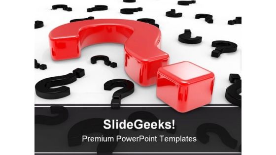 Questions Business PowerPoint Template 0610 Questions Business PowerPoint Template 0610