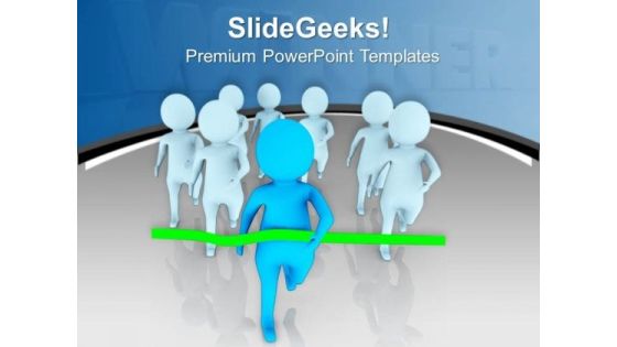 Race Track With Person Running PowerPoint Templates Ppt Backgrounds For Slides 0713 Race Track With Person Running PowerPoint Templates Ppt Backgrounds For Slides 0713