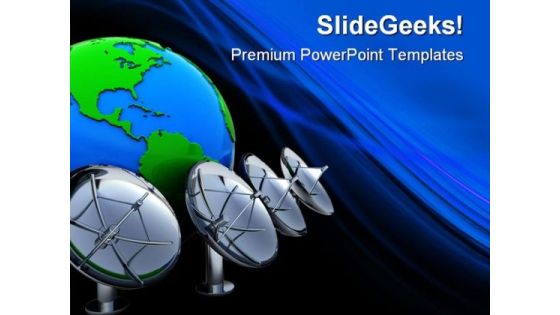 Radio Aerials Earth PowerPoint Templates And PowerPoint Backgrounds 0411 Radio Aerials Earth PowerPoint Templates And PowerPoint Backgrounds 0411