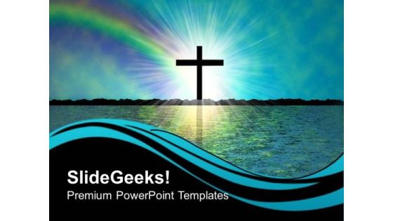 Rainbow Of Faith Sunset PowerPoint Templates And PowerPoint Themes 0712 Rainbow Of Faith Sunset PowerPoint Templates And PowerPoint Themes 0712