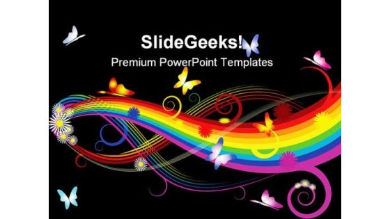 Rainbow With Flowers Abstract PowerPoint Backgrounds And Templates 1210 Rainbow With Flowers Abstract PowerPoint Backgrounds And Templates 1210