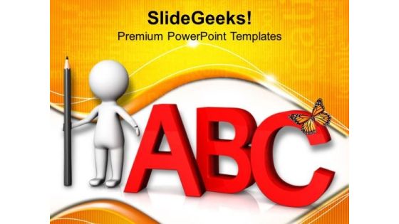 Read And Learn Abc PowerPoint Templates Ppt Backgrounds For Slides 0813