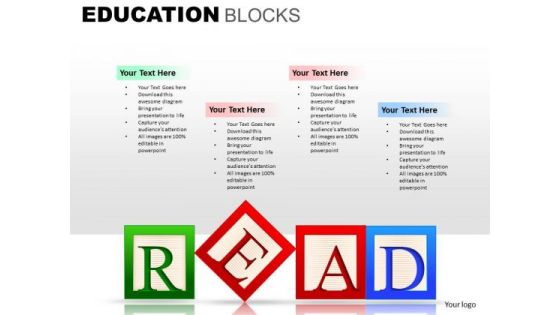 Read Education Blocks With Text Boxes PowerPoint Templates Ppt Slides Read Education Blocks With Text Boxes PowerPoint Templates Ppt Slides