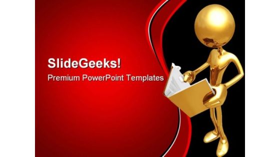 Reading A Report Business PowerPoint Themes And PowerPoint Slides 0811 Reading A Report Business PowerPoint Themes And PowerPoint Slides 0811