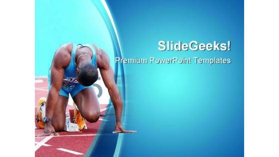 Ready To Go Sports PowerPoint Templates And PowerPoint Backgrounds 0811