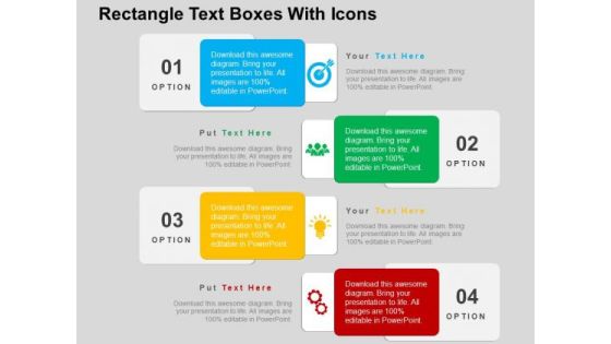 Rectangle Text Boxes With Icons PowerPoint Templates Rectangle Text Boxes With Icons PowerPoint Templates