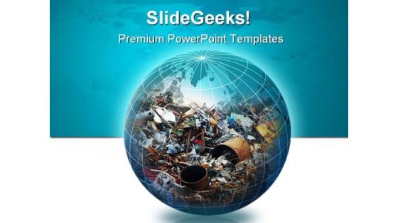 Recycle Globe Earth PowerPoint Template 0910 Recycle Globe Earth PowerPoint Template 0910