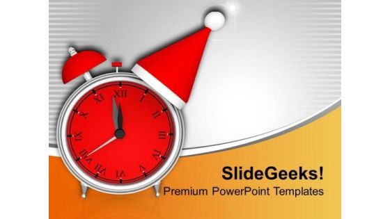 Red Alarm Clock Time To Celebrate PowerPoint Templates Ppt Backgrounds For Slides 0113 Red Alarm Clock Time To Celebrate PowerPoint Templates Ppt Backgrounds For Slides 0113