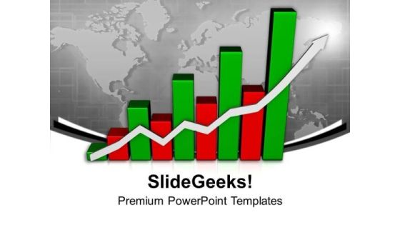 Red And Green Bar Graph Success PowerPoint Templates Ppt Backgrounds For Slides 0613 Red And Green Bar Graph Success PowerPoint Templates Ppt Backgrounds For Slides 0613