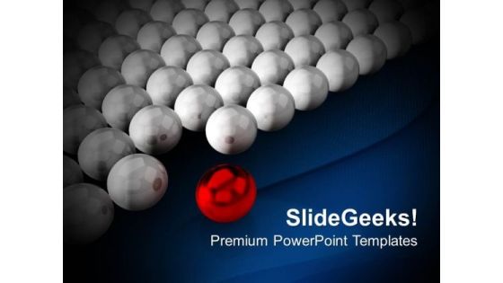 Red Ball Ahead Leadership PowerPoint Templates And PowerPoint Themes 0812 Red Ball Ahead Leadership PowerPoint Templates And PowerPoint Themes 0812