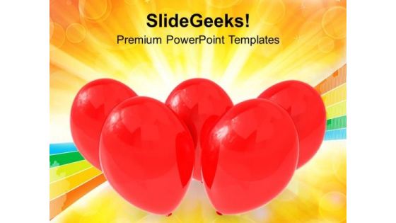 Red Balloons Party Events PowerPoint Templates Ppt Backgrounds For Slides 1212 Red Balloons Party Events PowerPoint Templates Ppt Backgrounds For Slides 1212