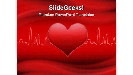 Red Cardiogram Heart Medical PowerPoint Backgrounds And Templates 1210 Red Cardiogram Heart Medical PowerPoint Backgrounds And Templates 1210