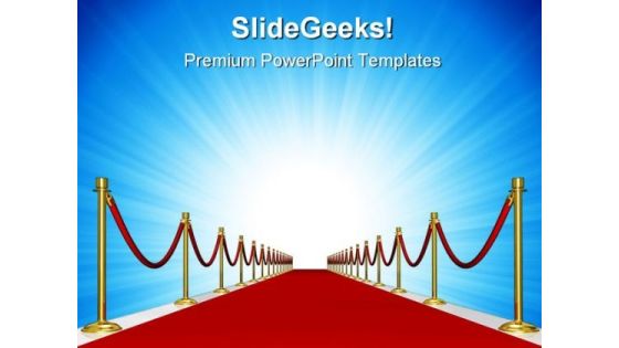 Red Carpet Metaphor PowerPoint Background And Template 1210 Red Carpet Metaphor PowerPoint Background And Template 1210