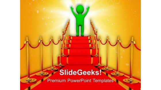 Red Carpet Path First Competiton PowerPoint Templates Ppt Backgrounds For Slides 0113 Red Carpet Path First Competiton PowerPoint Templates Ppt Backgrounds For Slides 0113