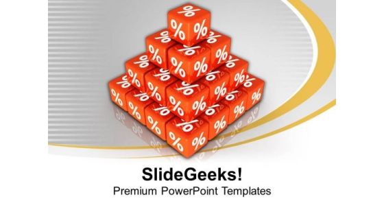 Red Cubes With Percentage Sign PowerPoint Templates Ppt Backgrounds For Slides 0213 Red Cubes With Percentage Sign PowerPoint Templates Ppt Backgrounds For Slides 0213
