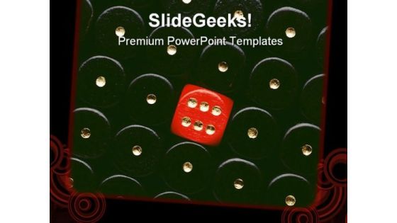 Red Dice Showing Six Game PowerPoint Themes And PowerPoint Slides 0211 Red Dice Showing Six Game PowerPoint Themes And PowerPoint Slides 0211